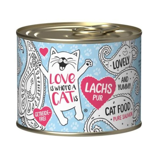 Love Is Where A Cat Is Salmon Alimento Humedo Para Gatos 200g