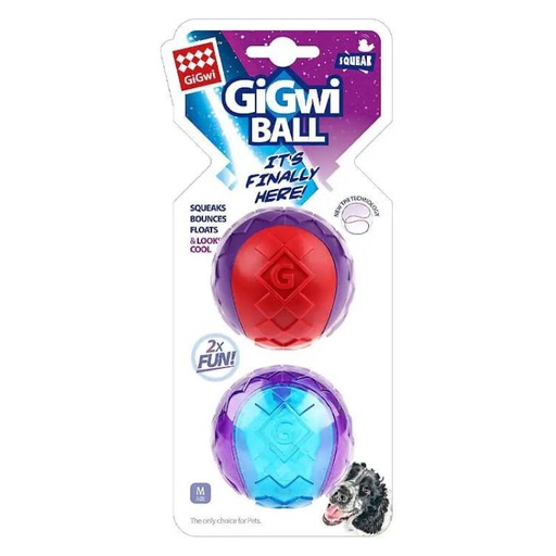 GiGWi Pelota Squeaker M 2 Unidades