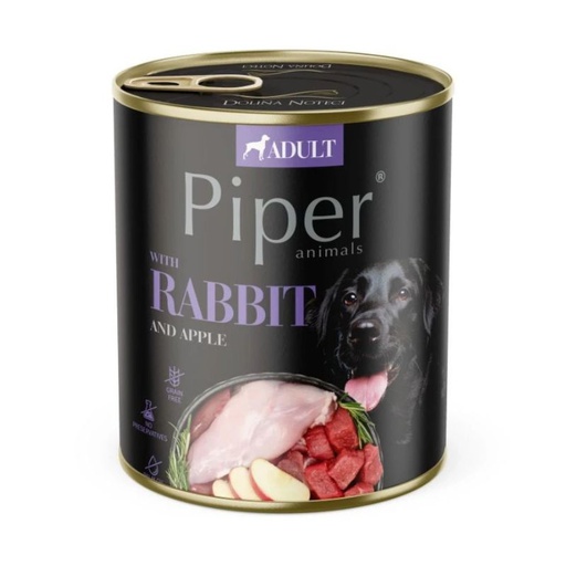 Piper Dog Lata de Conejo 800g