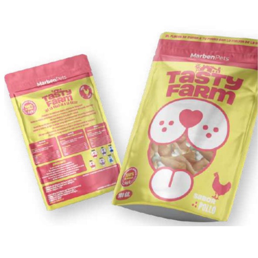 Tasty Farm Trutitos de Pollo con Huesitos de Calcio Dog 100g