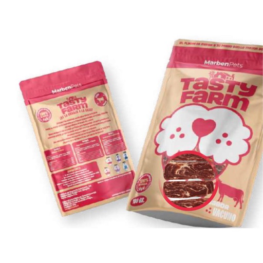 Tasty Farm Rebanadas de Vacuno Dog 100g
