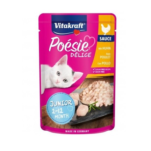 Vitakraft Poesie Delice Alimento Humedo Junior de Pollo Gato 85g