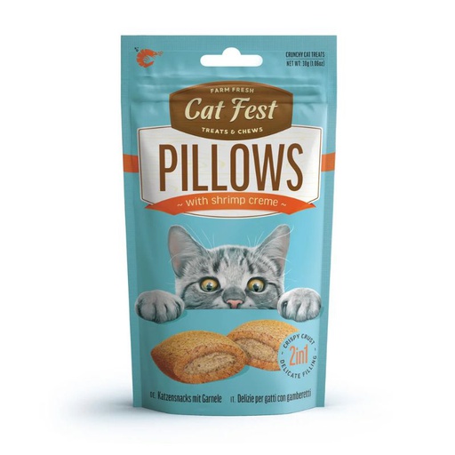 Cat Fest Crunchy Pillow Camaron Creme For Cat 30g