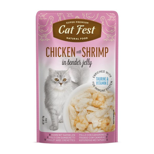 Cat Fest Pollo con Camaron 70g