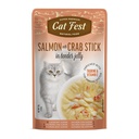 Cat Fest Salmon con Palitos de Cangrejo 70g