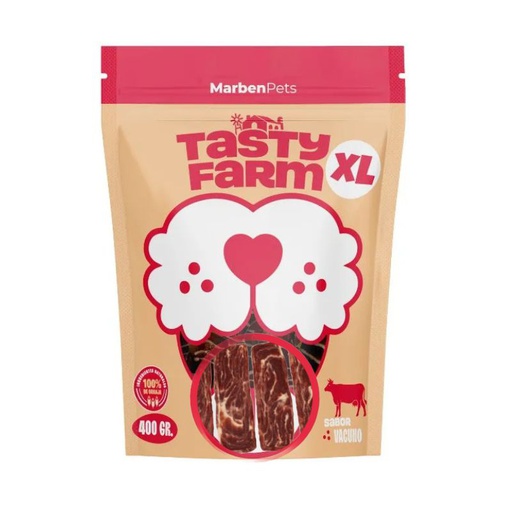 Tasty Farm Rebanadas de Vacuno Dog 400g