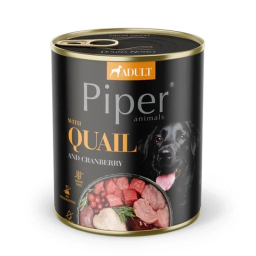 Piper Dog Lata de Codorniz 800g