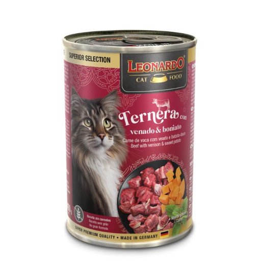 Leonardo Lata Ternera Venado y Camote 400g