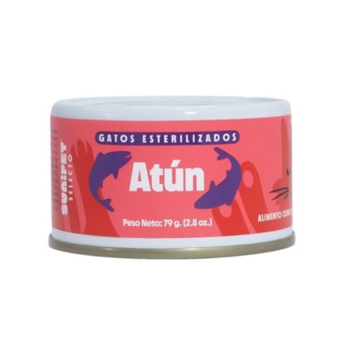 Sunipet Selecto Lata Esterilizado  Atun Gato 79g