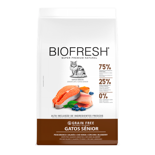 Biofresh Grain Free Gatos Adultos Senior 7,5kg