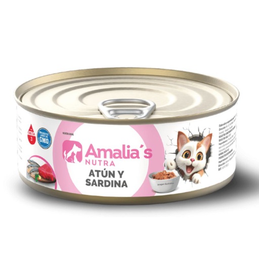 Amalia's Nutra Lata Gato Atun y Sardina 85g