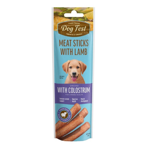 Dog Fest Puppy Barras de Carne de Cordero con Calostro 45g