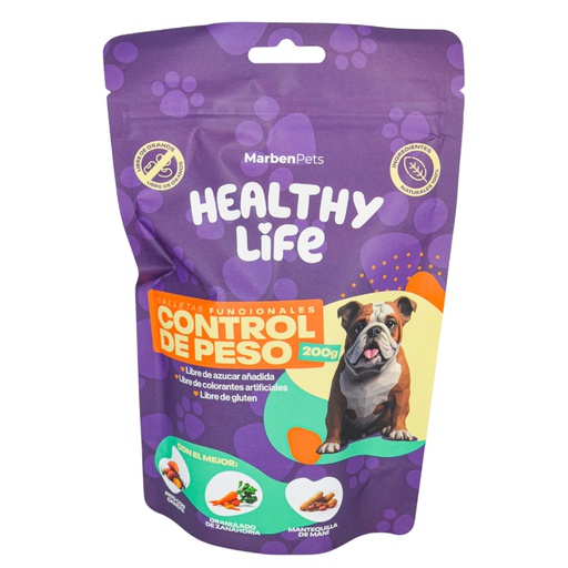 Galletas Healthy Life Funcionales Dog Control de Peso 200g