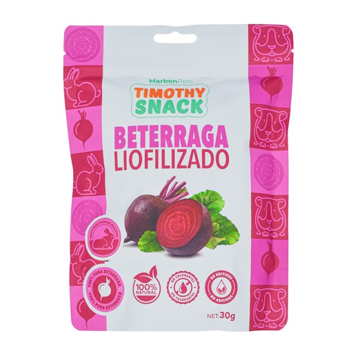 Timothy Snacks Liofilizado Beterraga 30g