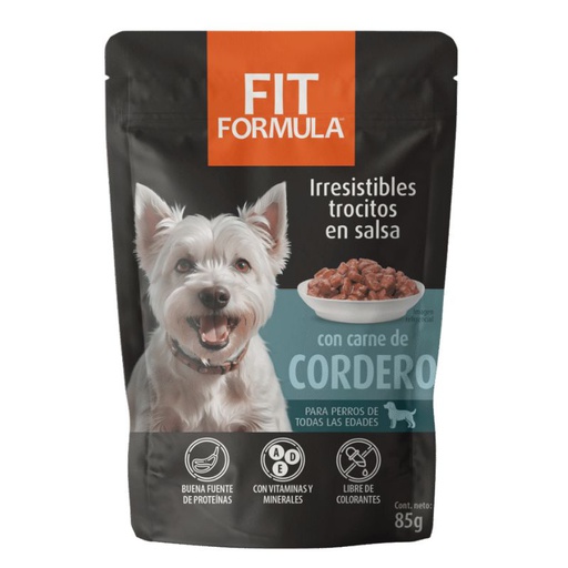 Fit Formula Pouch Cordero Perro 85g
