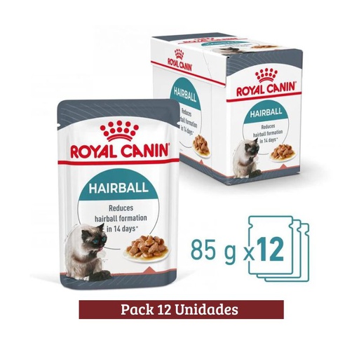 Royal Canin Pack Pouch Hairball Care Cat x 12u 85g