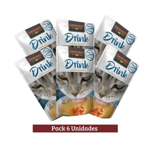 Pack Leonardo Drink Sopa Salmon x6u 40g