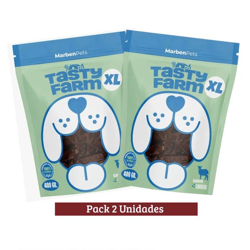 Pack Tasty Farm Mini Salchichas de Cordero Dog x 2u 400g