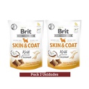 Pack Brit Care Dog Funcional Snack Skin Coat x 2u 150g
