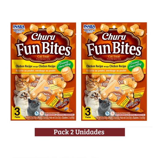 Pack Churu Fun Bites Recipe Pollo Cat x 6u 60g