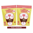 Pack Tasty Farm Trutitos de Pollo con Huesitos de Calcio Dog x 2u 400g