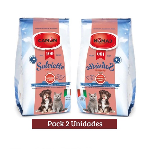 Pack Camon Toallitas Clorexidina &amp; Mirra x 2u 100 unid
