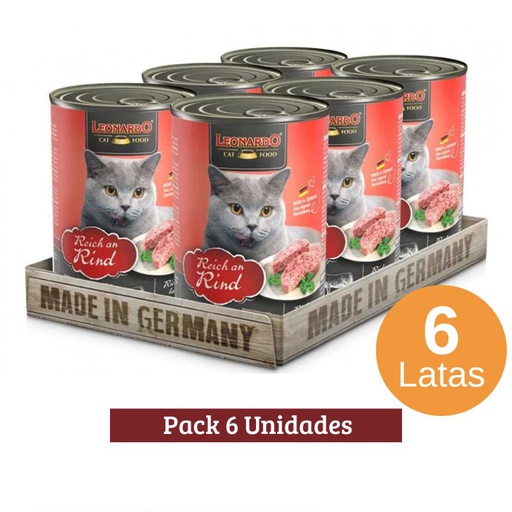 Pack Leonardo Rind Latas Ternera X 6u 400g