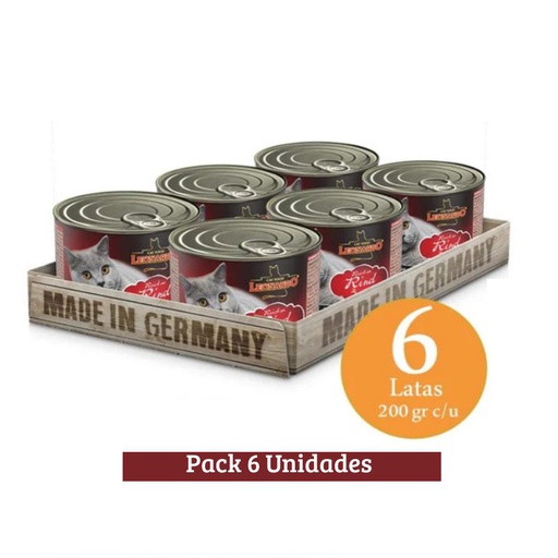 Pack Leonardo Rind Latas Ternera X 6u 200g