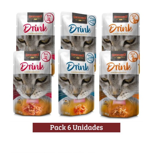Pack Leonardo Drink Sopa Mixto X 6u 40g