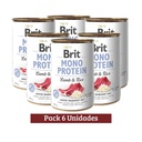 Pack Brit Care Mono Protein  Lamb & Rice Dog X 6u 400g