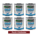 Pack Vet Life Dog Hypoallergenic Duck Lata x 6u 300g