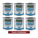 Pack Vet Life Dog Hypoallergenic Fish Lata X 6u 300g