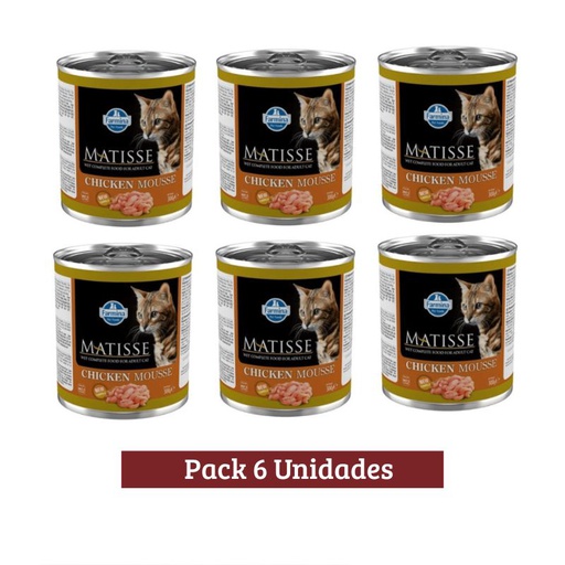Pack Matisse Mousse De Pollo Enlatado X 6u 300g