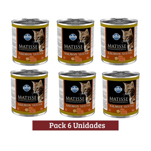 Pack Matisse Mousse De Salmon X 6u Enlatado 300g