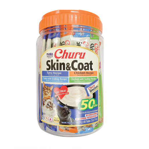 Ciao Churu Cat Variedades Skin&amp;Coat  50 Unidades