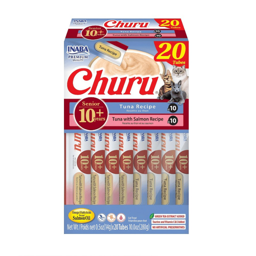 Ciao Churu Senior 10+ Variedades de Salmon y Atun 20 unidades