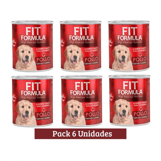 Pack Fit Formula Lata Perro Cachorro x 6u 280g