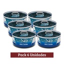 Pack N&D Ocean Lata Atun y Salmon x 6u 70g