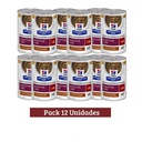 Pack Hills I/D Estofado Pollo Vegetales Dog Enlatado X 12u 354g