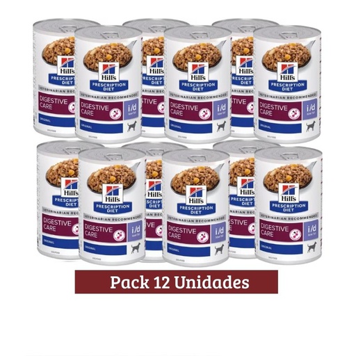 Pack Hills I/D Dog Low Fat Entalado x 12u 370g