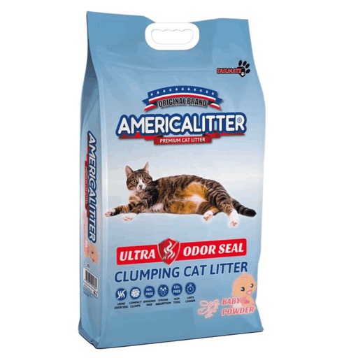 America Litter Arena Aglutinante Aroma Talco Bebe 7kg