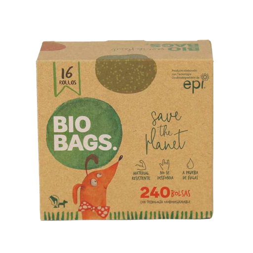 Biobags Bolsas De Desechos Oxobiodegradable 240unid