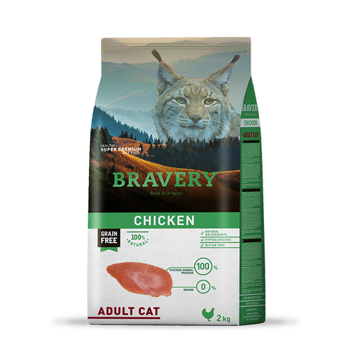 Bravery Adulto Cat Chiken 2kg