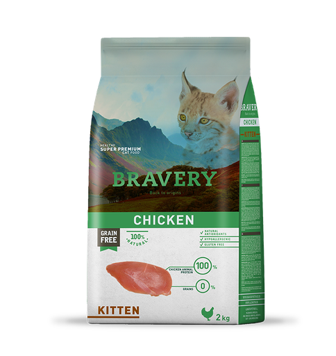 Bravery Kitten Chiken 2KG