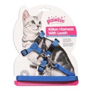 Pawise Arnes Para gato con Trailla Color Azul