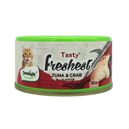 Dentalight Tasty Freshest Atun y Cangrejo Para Gatos 80G