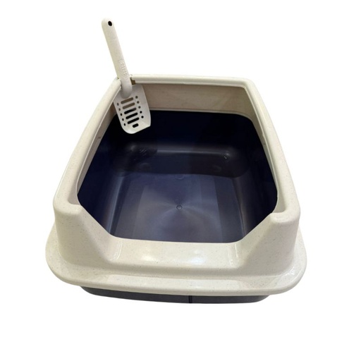 Maxpet Baño Arenero Sanitario Bandeja Alta Azul