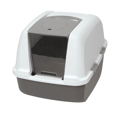 Catit Baño Arenero Cerrado Jumbo Gris