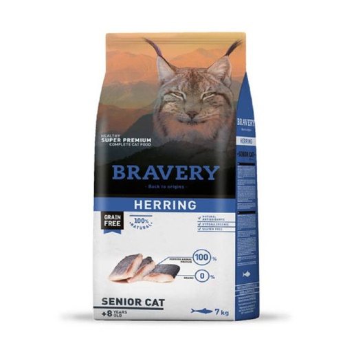 Bravery Adult Senior Cat Herring 2Kg