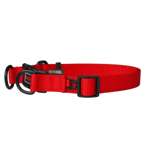 Doco Nylon Rojo Collar Para Perro L